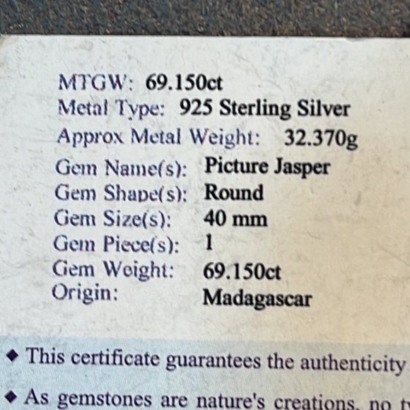 Picture Jasper silver necklace - Picture 10 of 11